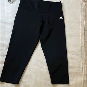 Adidas Kids Black Capri Leggings